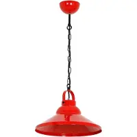 Luminex Candeeiro suspenso Iron, vermelho