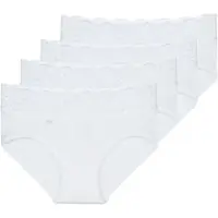 Sloggi Cuecas ROMANCE X 4 mulheres - Branco - FR 46