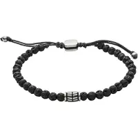 Fossil Pulseira preto / prata