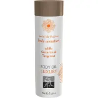 Hot Chá De Luxo Comestível E óleo Corporal De Tangerina 75ml