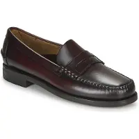 Sebago para homem. 7000300 Classic Dan Leather Loafers castanho-vinho (43), Couro, Plano, 1 a 3cm, Nenhum, Casual, Sapatos de Festa, Clássic