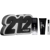 Carolina Herrera 212 VIP Men Black EDP Set regalo 100 ml, Gel doccia 100 ml and miniature EDP 10 ml 100ml