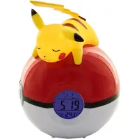 Teknofun Candeeiro Despertador Pokémon Pokébola Pikachu