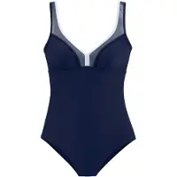 LASCANA Fato de banho navy / branco
