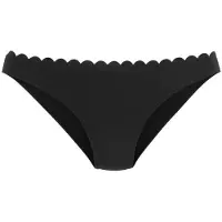 LASCANA Cueca biquíni 'Scallop' preto