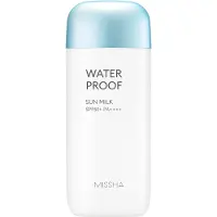 MISSHA Sun All Around Safe Block Leite Solar FPS 50 bronzeador à prova d'água - 70 ml