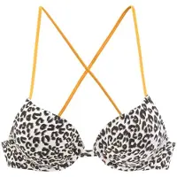 Buffalo Top de biquíni 'Kitty' castanho / amarelo / branco
