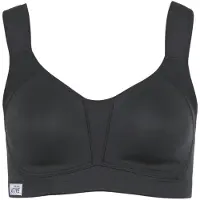 LASCANA Soutien de desporto preto / branco