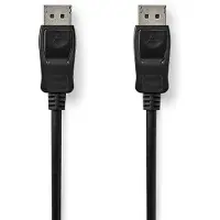 Nedis Cabo Displayport Ccgb37014bk30 Dp M-dp M 8k Niquelado 3 M 60hz