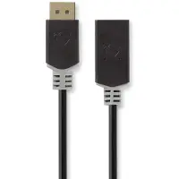 Nedis Cabo Displayport Ccbw37150at02 Dp M-hdmi Conector 4k Banhado A Ouro Ouro 0.2 M 30hz
