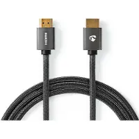 Nedis Cabo Hdmi Cvtb34000gy20 De Alta Velocidade Por Ethernet Hdmi-hdmi 4k Arc 18 Gbps Algodão 2 M 60hz