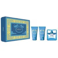 Versace Man Eau Fraiche Conjunto presente eau de toilette 50 ml gel de duche 50 ml Bálsamo aftershave Man Eau Fraiche 50 ml - 50ml