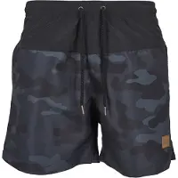 Urban Classics Calções de banho azul fumado / azul pombo / preto