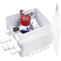 Rule Pumps Caixa De Drenagem Para Chuveiro De 800 Gph 12v