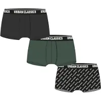 Urban Classics Boxers verde escuro / preto / branco