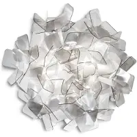 Slamp Candeeiro de teto Clizia, Ø 32 cm, fumé