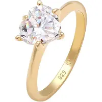 Elli Anel 'Herz' ouro / transparente