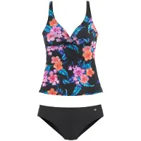 LASCANA Tankini azul / roxo / laranja / preto