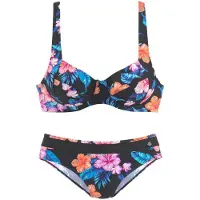 LASCANA Biquíni azul / laranja / cor-de-rosa / preto