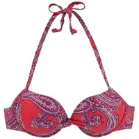 LASCANA Top de biquíni vermelho