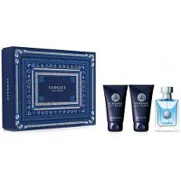 Versace Pour Homme Conjunto eau de toilette 50 ml, aftershave e champô para homem