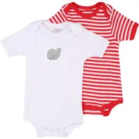 Playshoes Macacão/Body cinzento / vermelho / branco