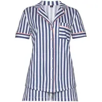 H.I.S. Calções de pijama navy / rosa claro / branco