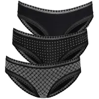 LASCANA Cueca preto / branco