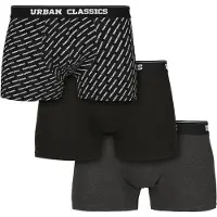Urban Classics Boxers cinzento escuro / preto / branco