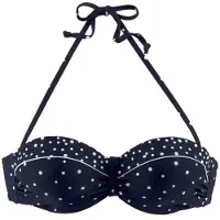 LASCANA Top de biquíni navy