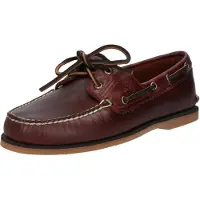 Timberland para homem. TB0250772141 Náuticos de pele Clássicos castanho (39.5 W), Couro, Marrom, Plano, Nenhum, Casual