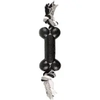 Flamingo Brinquedo Para Cães Gladiator Rubber Dumbbell &amp; Rope