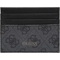 GUESS , Vezzola, porta-cartões de crédito em couro preto para homem