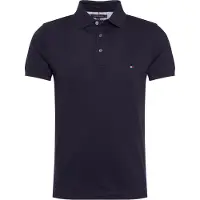 Tommy Hilfiger Camisa 'CORE 1985 SLIM POLO' navy / vermelho fogo / branco