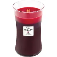 Woodwick Frutas maduras ao sol Trilogy Vaso (frutas vermelhas maduras ao sol) - Vela perfumada - 609,0 g