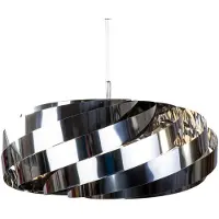 Domiluce Candeeiro suspenso Vento, cor cromo-níquel, Ø 60 cm, metal