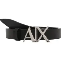 Armani Exchange para mulher. 941125CC71900020 Cinto de couro preto (80cm), Casual, Clássico, Pele