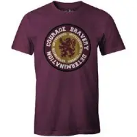 Generique Camiseta De Manga Curta Harry Potter Courage Gryffindor