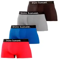 Bruno Banani Boxers azul / cinzento / vermelho / preto