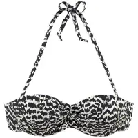 LASCANA Top de biquíni 'Clara' bege / preto