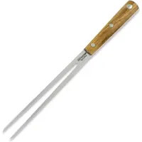 Due Cigni Hakucho garfo para trinchar 18.5 cm, madeira de oliveira
