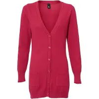 HEINE Casaco de malha vermelho cereja