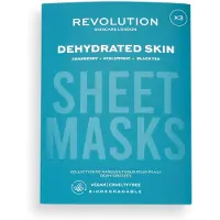 Revolution Skincare Conjunto de máscara de tecido de hidratação intensa com ácido hialurônico 5 peças
