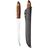 Marttiini Salmon Filleting Knife 552017W Polished 1.4034, Birch, faca de filetar