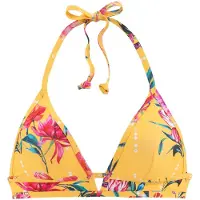 Sunseeker Top de biquíni amarelo dourado / verde / rosa / branco