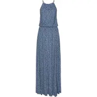 LASCANA Vestido azul pombo / preto
