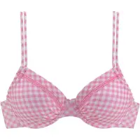 Buffalo Top de biquíni rosa / branco