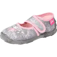 Beck Pantufa 'Tänzerin' cinzento / rosa / branco