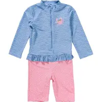 Playshoes Proteção UV azul claro / cor-de-rosa