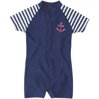 Playshoes Proteção UV marinho / vermelho / branco